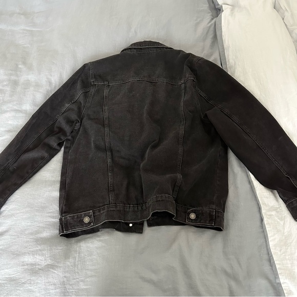 ASOS black jean jacket size medium - Picture 3 of 3